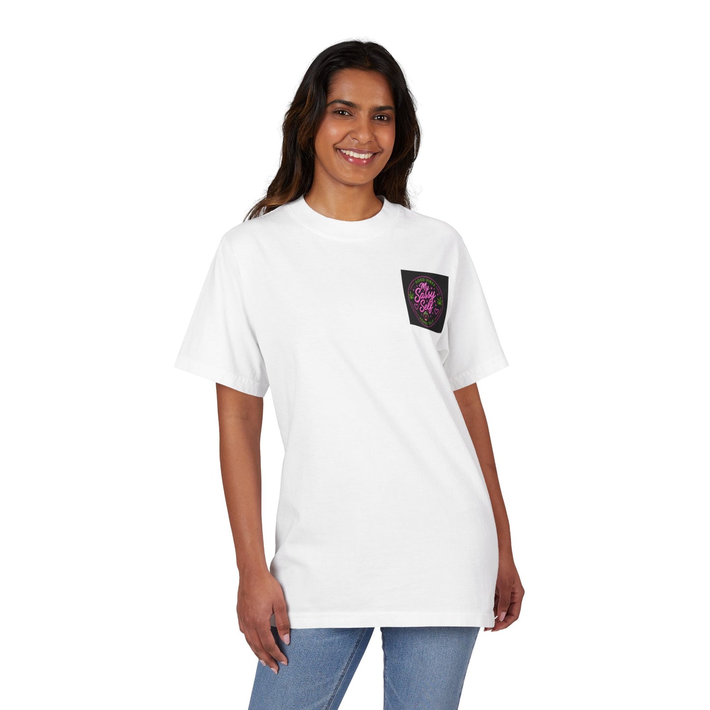 Unisex Garment-Dyed Drop-Shoulder T-Shirt