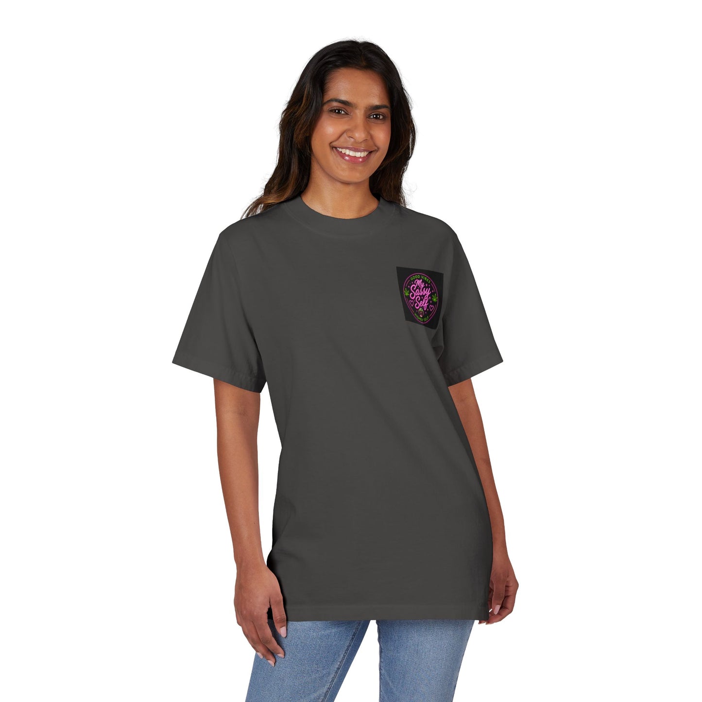 Unisex Garment-Dyed Drop-Shoulder T-Shirt